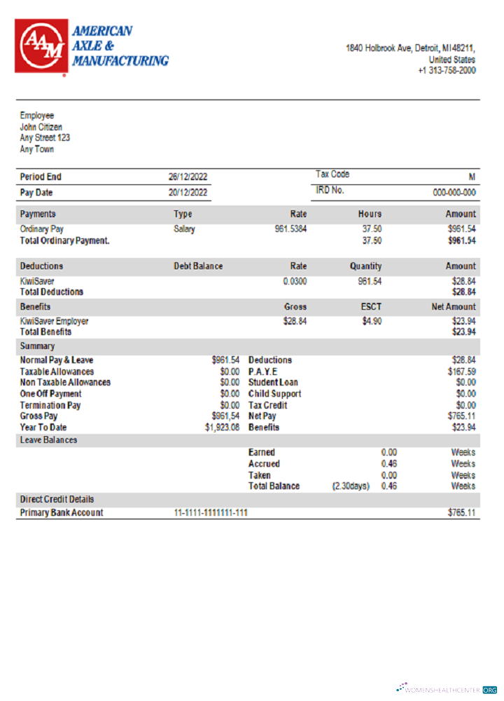 Download USA American Axle manufacturing company Photoshop template
